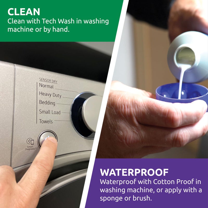 Nikwax Cotton Proof, 300ml, Waterproofing for Cotton, Polycotton, and Canvas, Adds Water Repellency, Wash-In Solution - Image 4